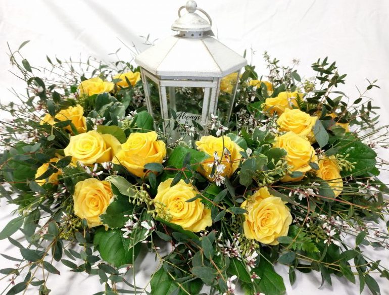 Yellow Farewell, Funeral Flowers in Lexington, KY