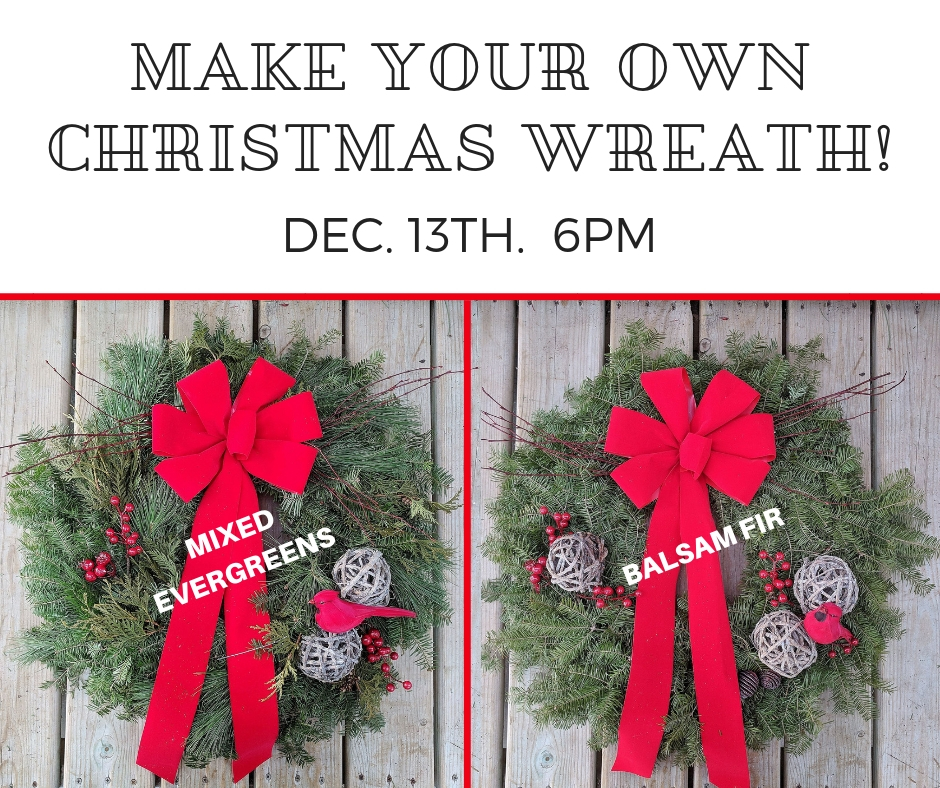 Christmas wreath make and take