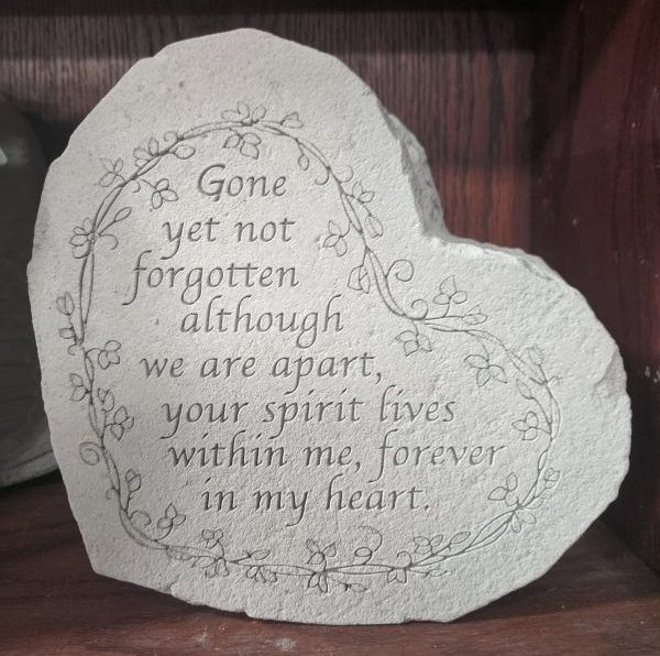 8.5"x7" Heart shaped Stepping Stone